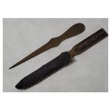 2 Vtg Letter Openers - Indiana College Etc.
