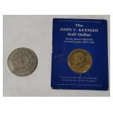 London Casino Token & Gold Plated Jfk Coin