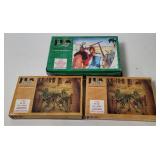 3 Bum Military Figure Sets- Arabian Army, Mg Group