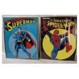 Spider-man & Superman Framed Posters