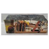 Wooden Tabletop Shelf W/ Organizers