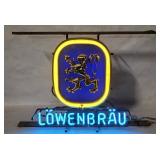 Vtg Lowenbrau Beer Neon Sign