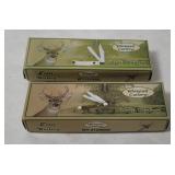 2 New Frost Cutlery Whitetail Pocket Knives