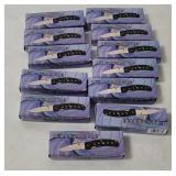 12 New Millenium 2000 Small Pocket Knives