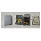3 Lighters & A Case - Zippo, Kalan, Nesor