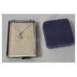 2 Sterling Necklaces W/ Pendants