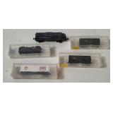 Micro-trains N Scale Loco & 4 Cars