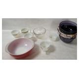 Assorted Pyrex Bowls & Cups