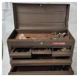 Craftsman Metal Tool Box W/ Some Tools