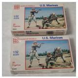 2 Glencoe U S Marines Soldier Figure Sets 1:32