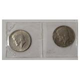 1965 & 1967 Kennedy Half Dollars 40% Silver