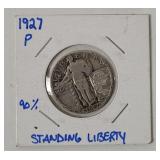 1927 Standing Liberty Silver Quarter