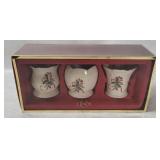 Lenox Set Of 3 Christmas Votives