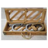 Steel Horseshoes Set W/ Case