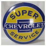 Chevrolet Super Service Metal Sign