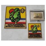 1973 Scout Jamboree Patches & Mini Buckle