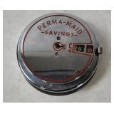 Vtg Perma-maid Mechanical Coin Bank