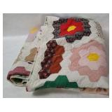 Floral Design Patchwork Quilt