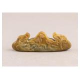 Chinese Shoushan Stone Carved Brush Holder