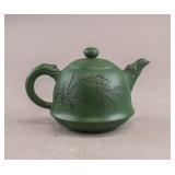 Chinese Yixing Green Zisha Teapot
