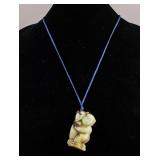 Chinese Hetian Jade Carved Necklace