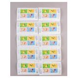 1993 Hong Kong Year of Rooster Stamp Sheets 10pc