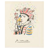 Spanish Mixed Media on Paper Sgd Pablo Picasso