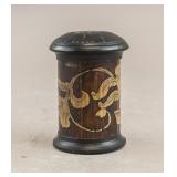Chinese 18c Wood Carved Trinket Box Qianlong Era