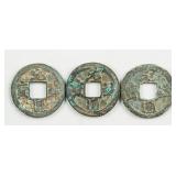 1086-1093 Northern Song Yuanyou Tongbao Coins 3pc