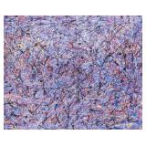 American Acrylic on Canvas Signed Jackson Pollock