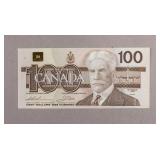 1988 Canada $100 Banknote