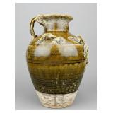 Chinese Fine Brown Yueyao Pottery Dragon Vase