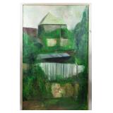 Czech Huge Oil on Canvas Sgd Miroslav Hanak 
