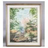 French Oil on Canvas Sgd Berthe Morisot T. Eaton