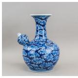 Chinese Blue & White Porcelain Teapot Vase Kangxi