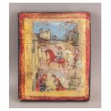 Italian Antique Mixed Media on Wood