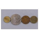 Vintage Assorted Portuguese Coins 4pc