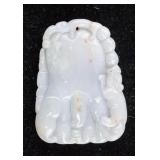 Chinese White Jade Carved Pendant