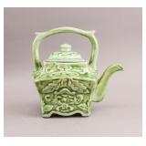 Canadian Cabbage Green Porcelain Teapot