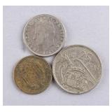 1950s - 70s Spanish Coins 3pc