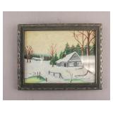 American Watercolor on Paper Signed L. Wilson