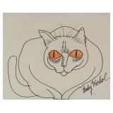 American Mixed Media on Paper Signed Andy Warhol