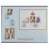 1988 Norway 85th Birthday King Olav Stamps