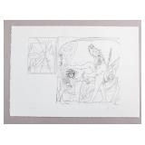 Spanish Lithograph on Paper Signed Picasso 24/500