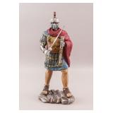 Vintage Roman Soldier Metal Sculpture