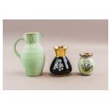 Vintage European Waterpot & Vase Set 3pc