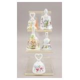 Lot of 5 English Bone China Porcelain Bells