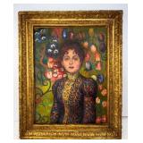 Austrian OOC Sgd Gustav Klimt Galerie Schmit Paris