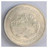 1977 Jersey 25 Pence Elizabeth II Coin