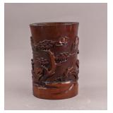 Chinese Bamboo Carved Brush Pot